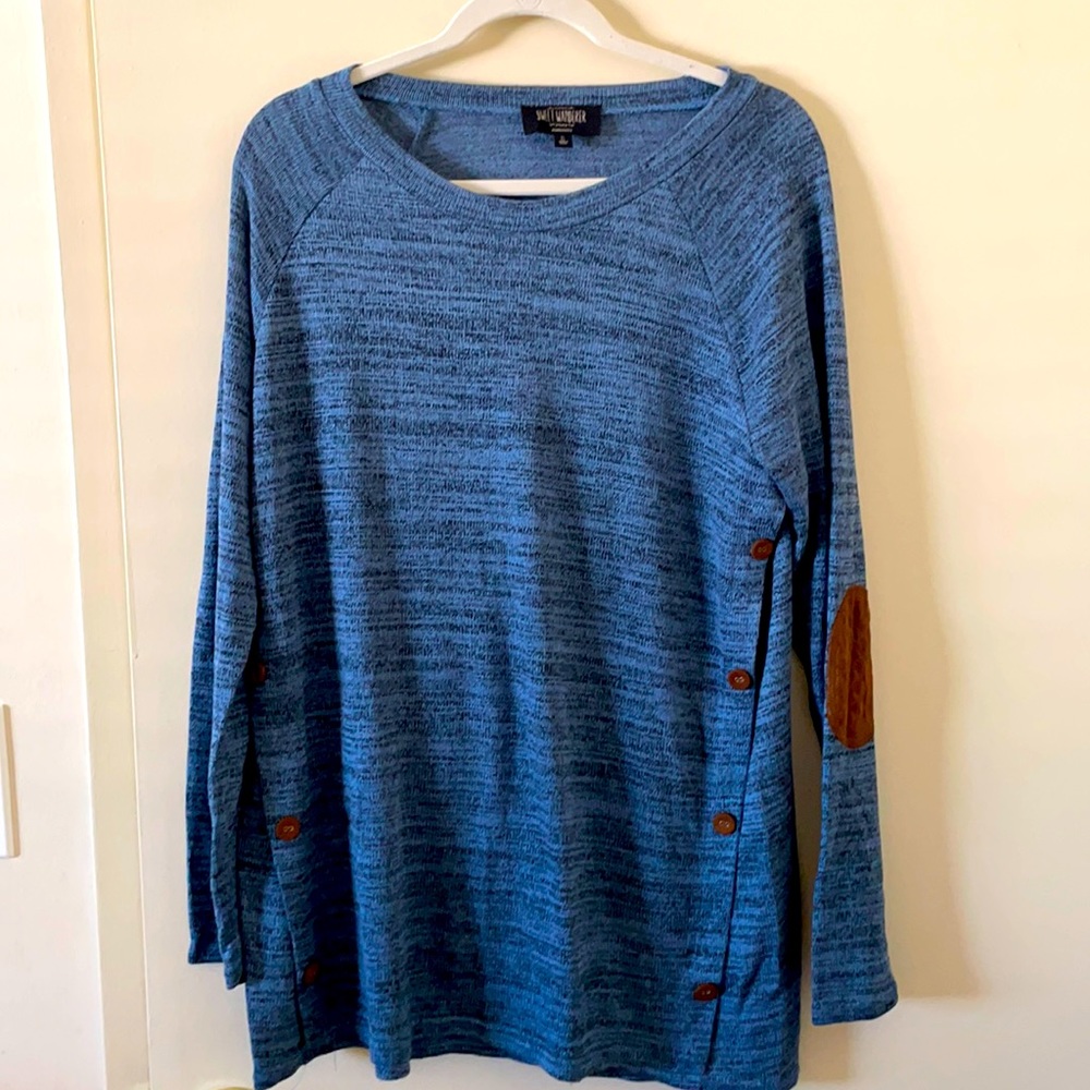 Maternity Blue Long Sleeve top Size XL